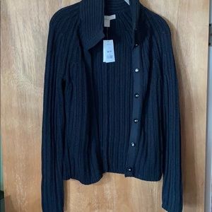 Black brand new knit jacket